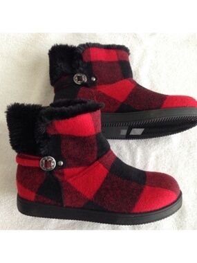 NIB Indigo Rd Buffalo Plaid Boots 7M